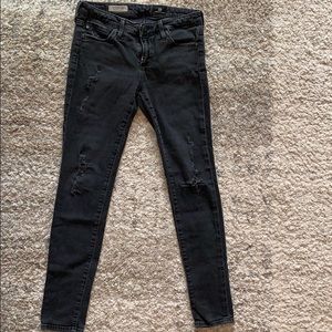 AG The Legging Ankle Super Skinny Distressed Jeans